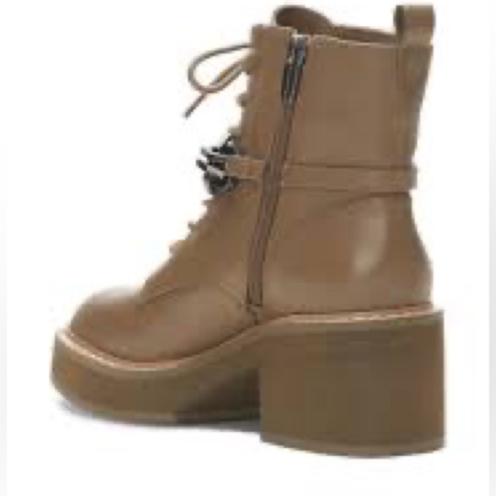 Vince Camuto Keltana Combat Boot Cub Brown Size 8.5 - Picture 3 of 10